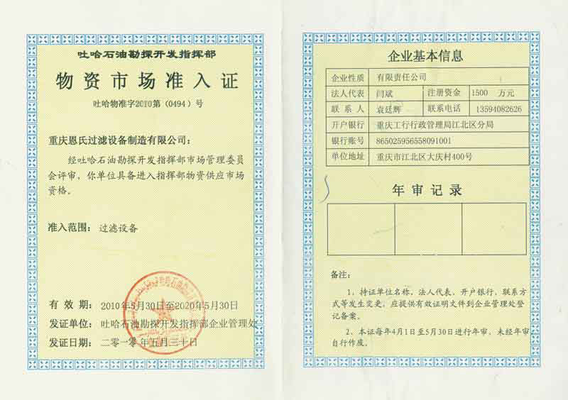 市場準入證
